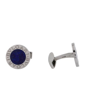 Bvlgari Lapis Lazuli Round Cufflinks