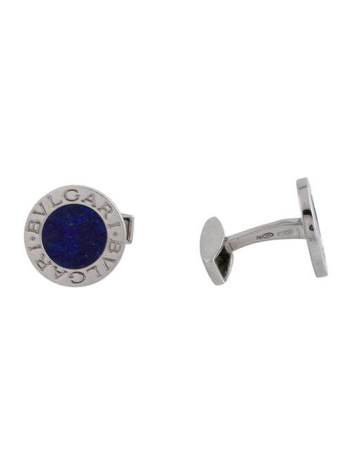 Bvlgari Lapis Lazuli Round Cufflinks