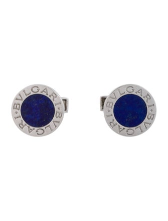Bvlgari Lapis Lazuli Round Cufflinks