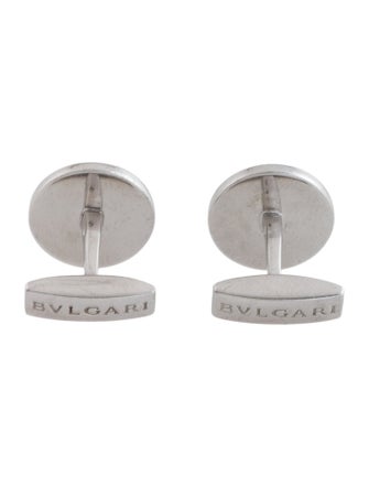 Bvlgari Lapis Lazuli Round Cufflinks