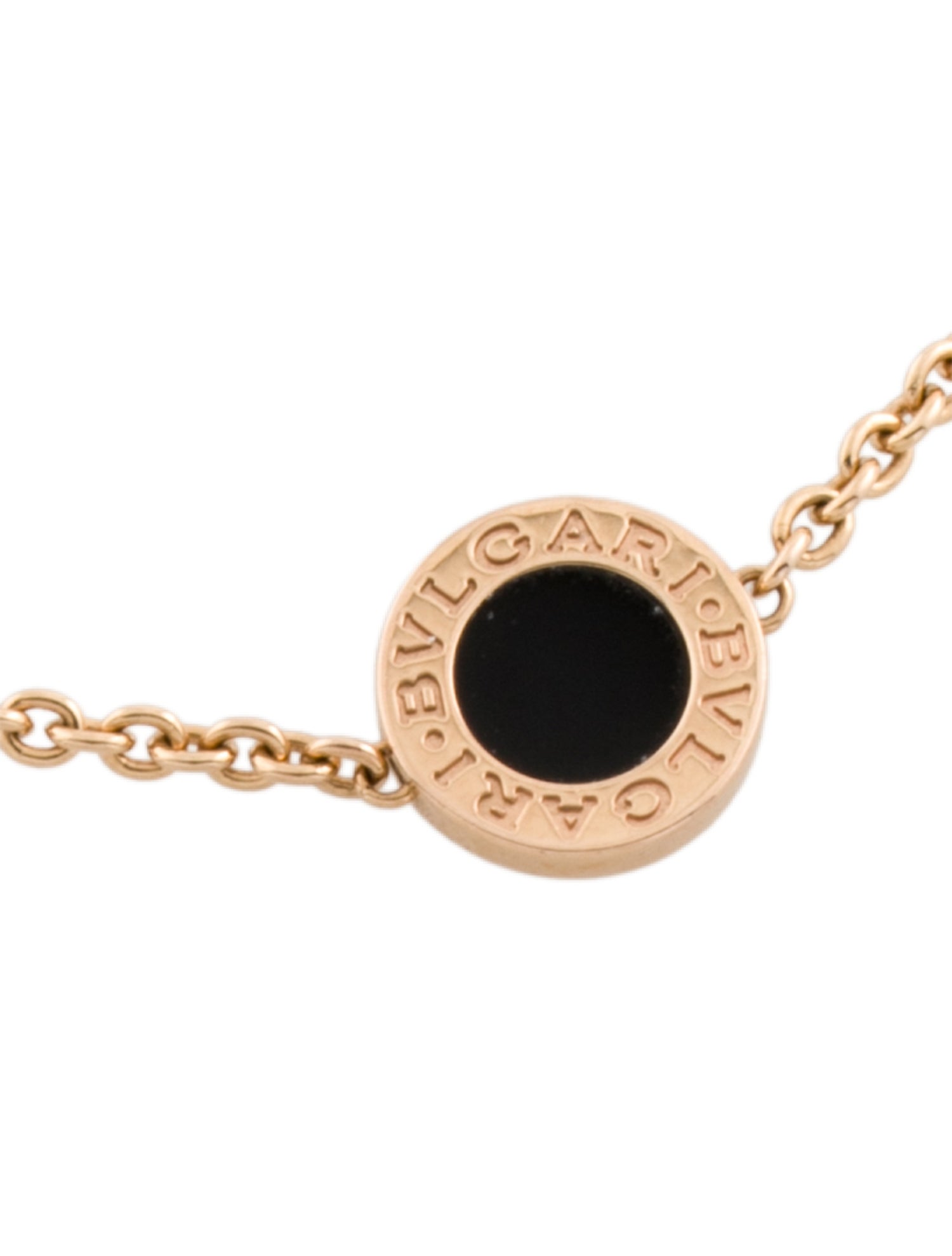 Bvlgari 18K Mother of Pearl & Onyx Bracelet
