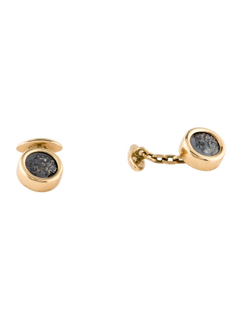 Bvlgari 18K Ancient Coin Monete Cufflinks