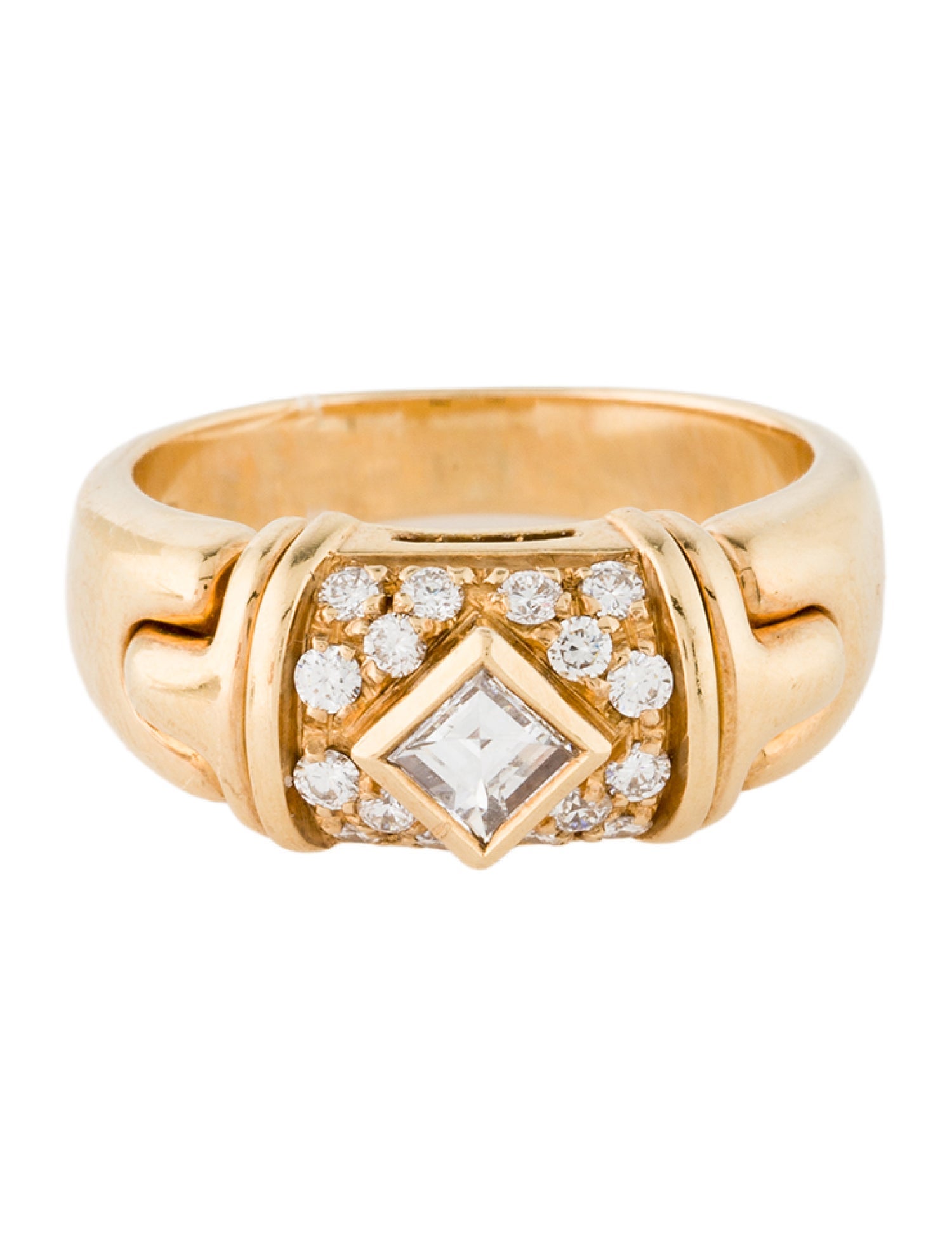 Bvlgari 18K Diamond Parentesi Ring