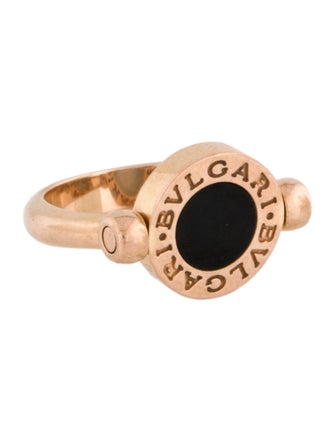 Bvlgari 18K Mother Of Pearl & Onyx Bvlgari Bvlgari Ring