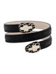 Bvlgari Enamel & Leather Double Coil Wrap Bracelet