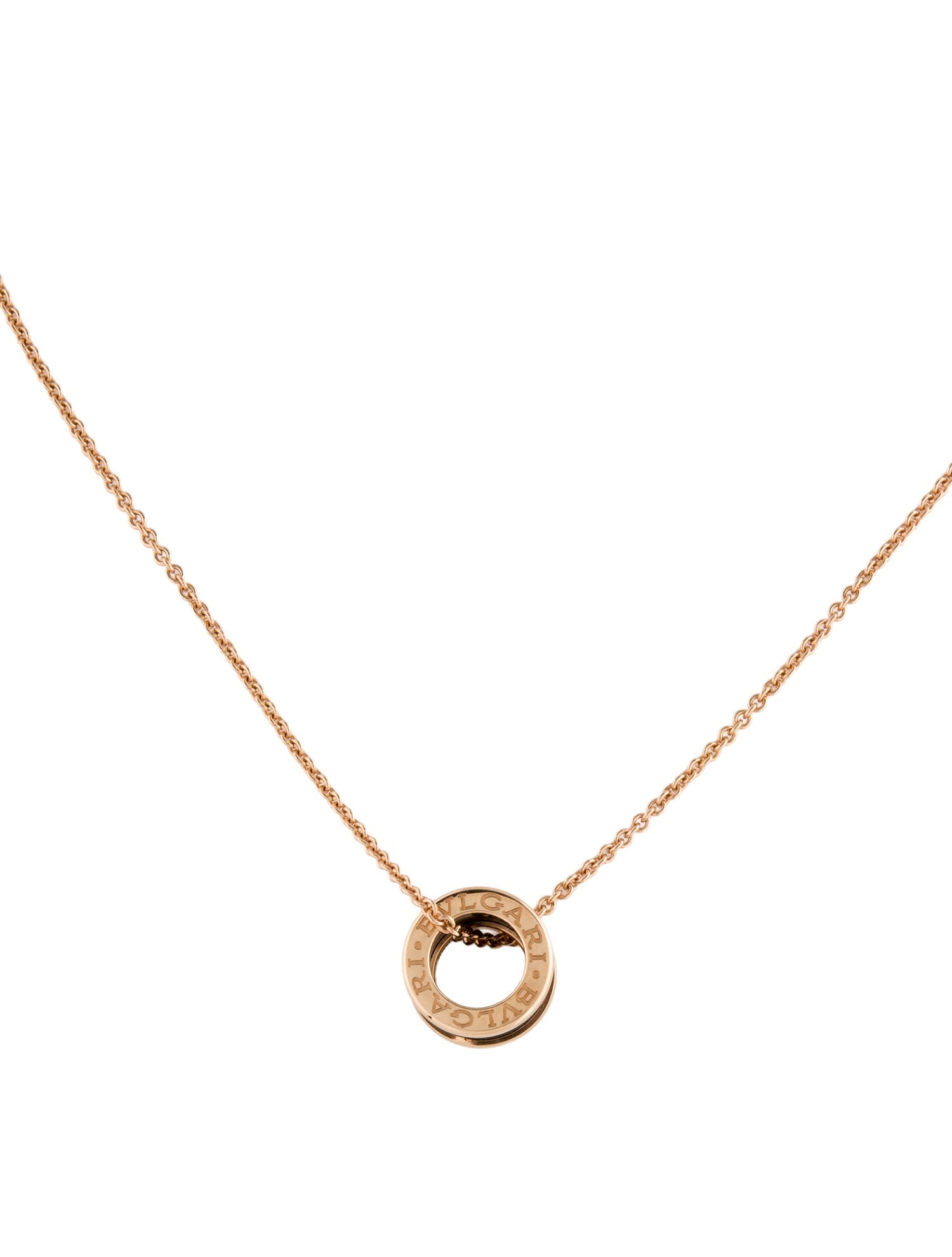 Bvlgari 18K Ceramic B.zero1 Pendant Necklace