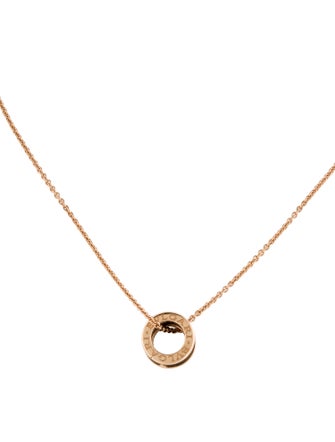 Bvlgari 18K Ceramic B.zero1 Pendant Necklace