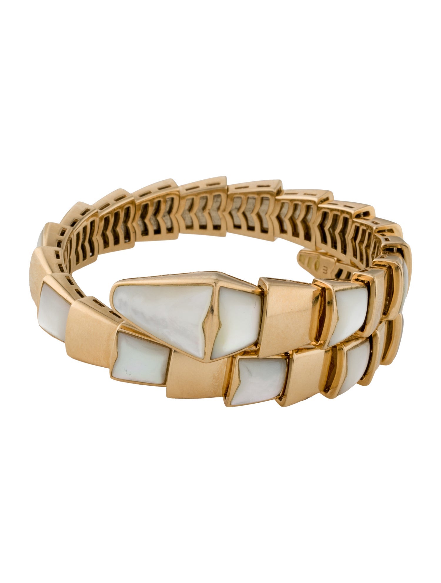 Bvlgari Mother of Pearl Serpenti Bracelet