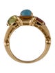 Bvlgari 18K Allegra Multi-Stone Three Row Ring