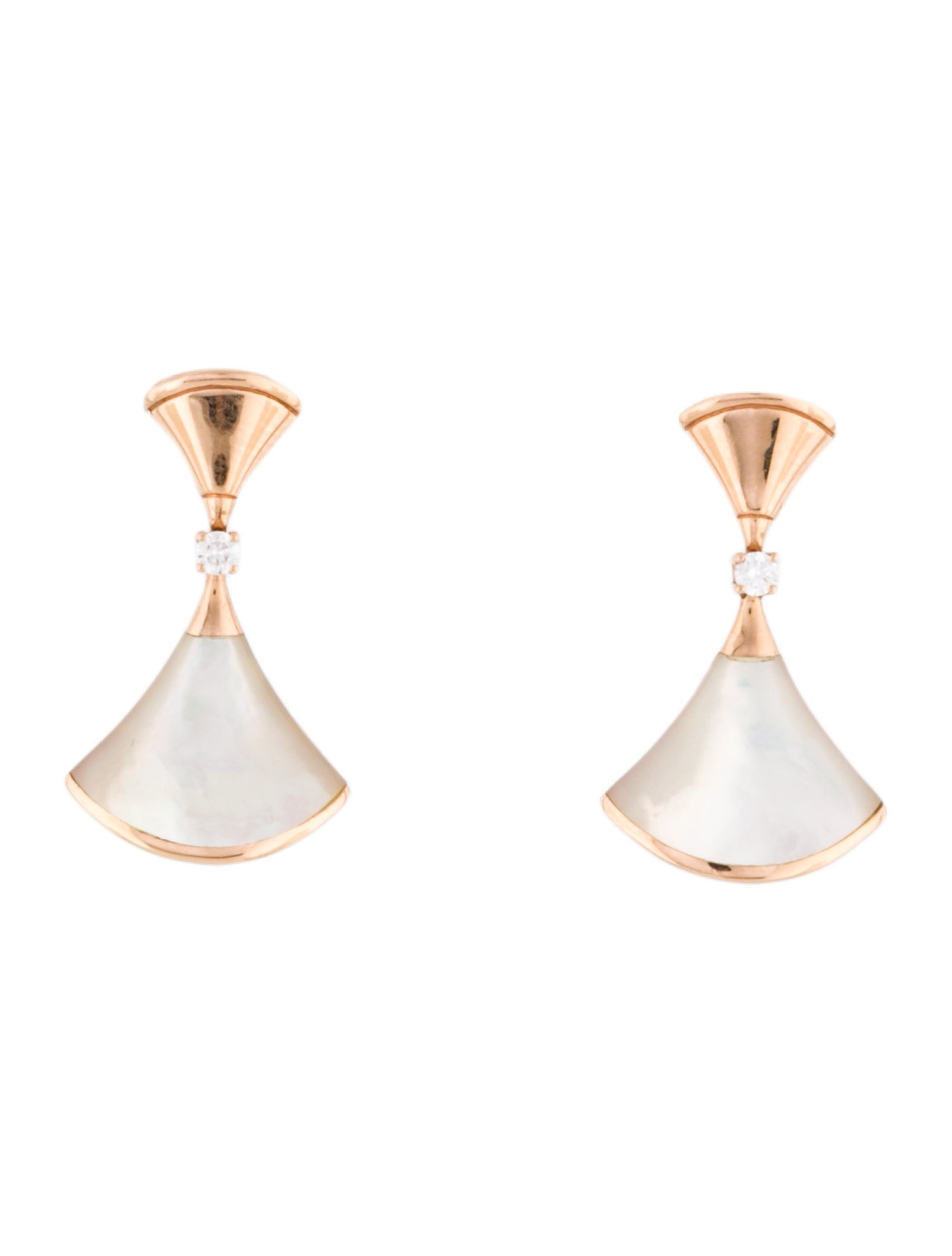 Bvlgari 18K Mother of Pearl & Diamond Divas’ Dream Earrings