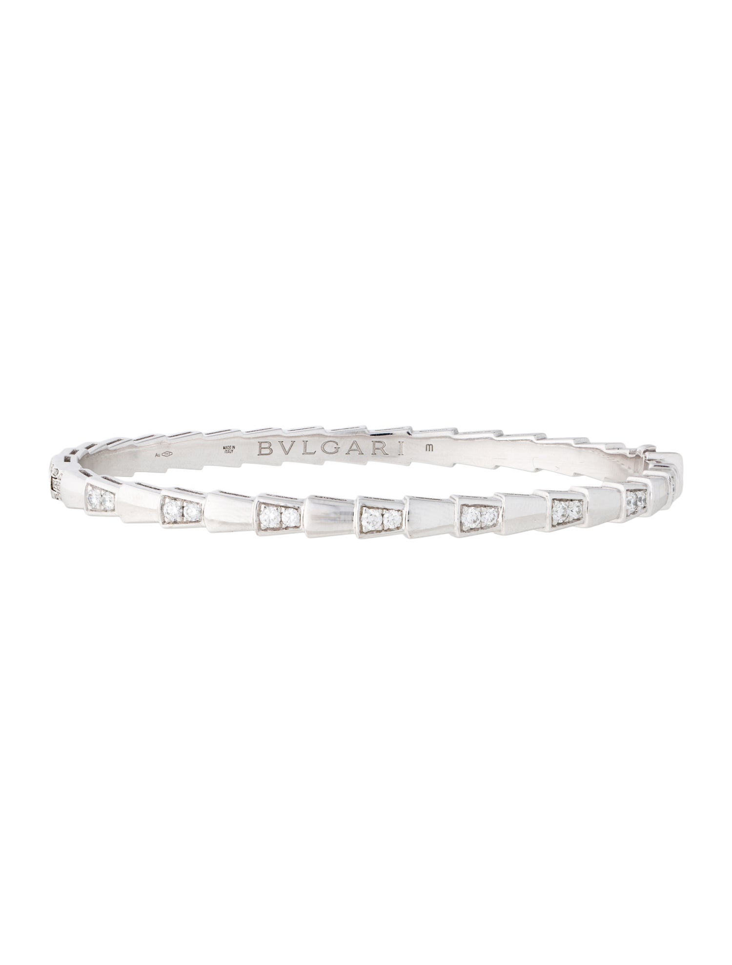 Bvlgari 18K Diamond Serpenti Viper Bracelet