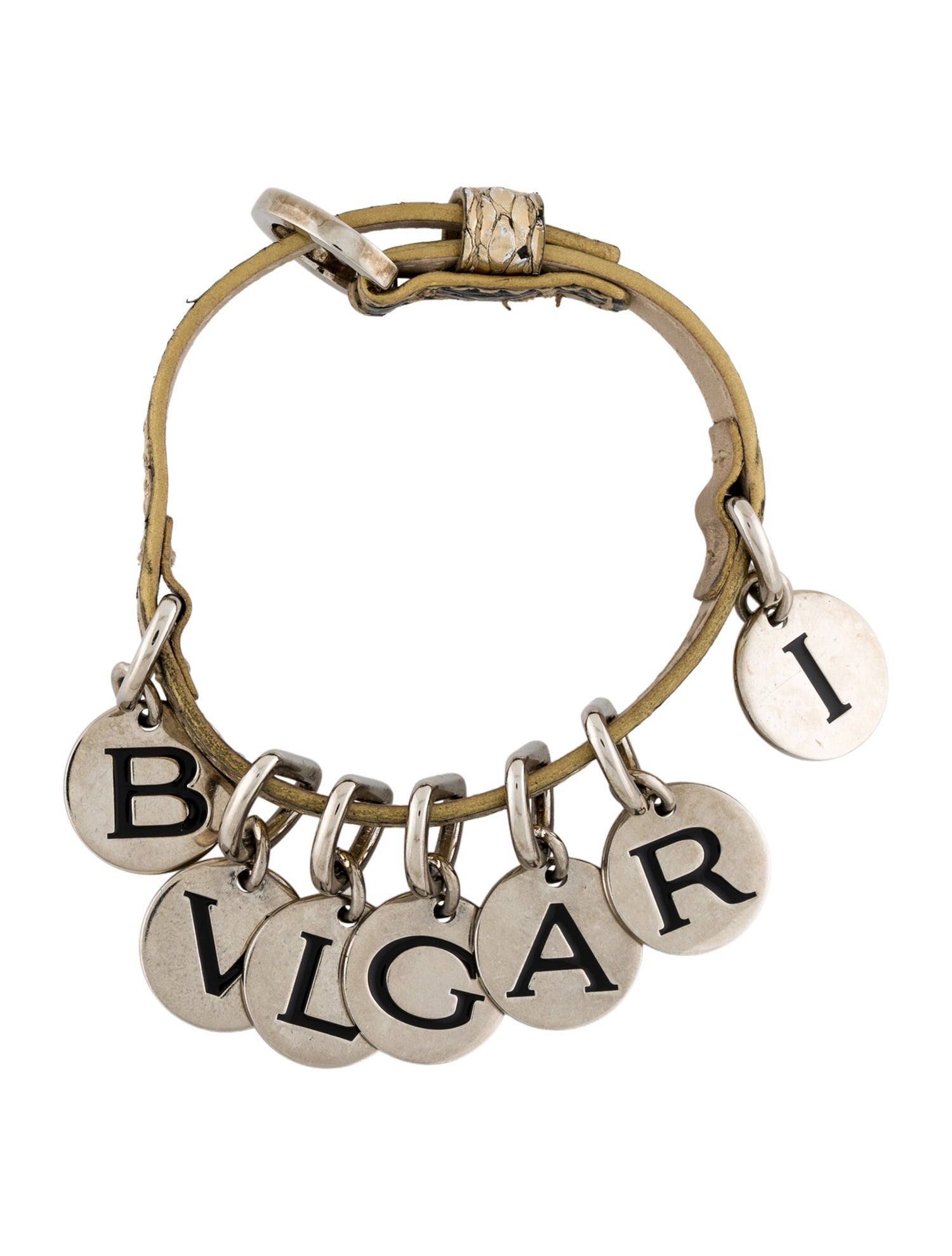 Bvlgari Logo Charm Bracelet