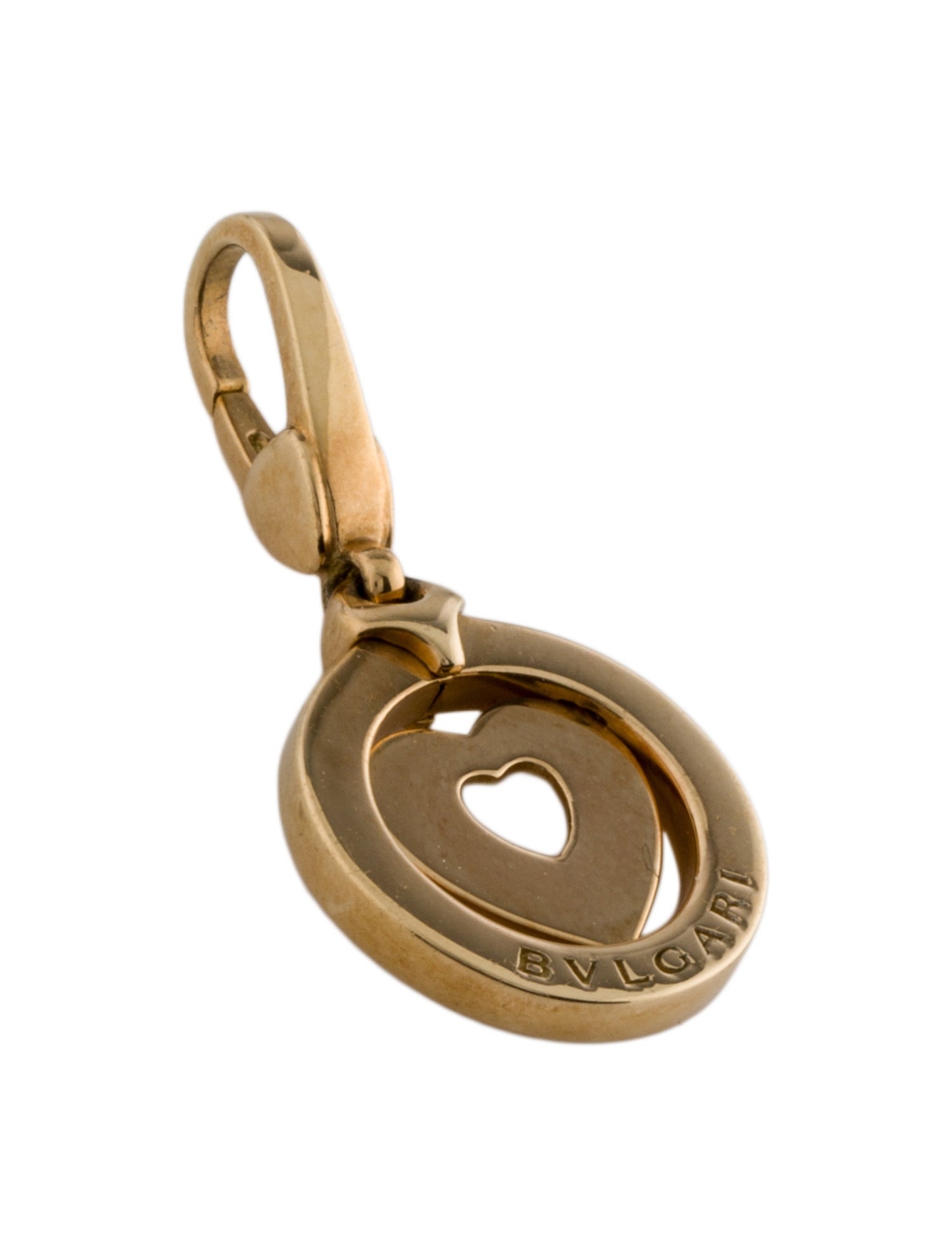 Bvlgari 18K Heart Tondo Charm