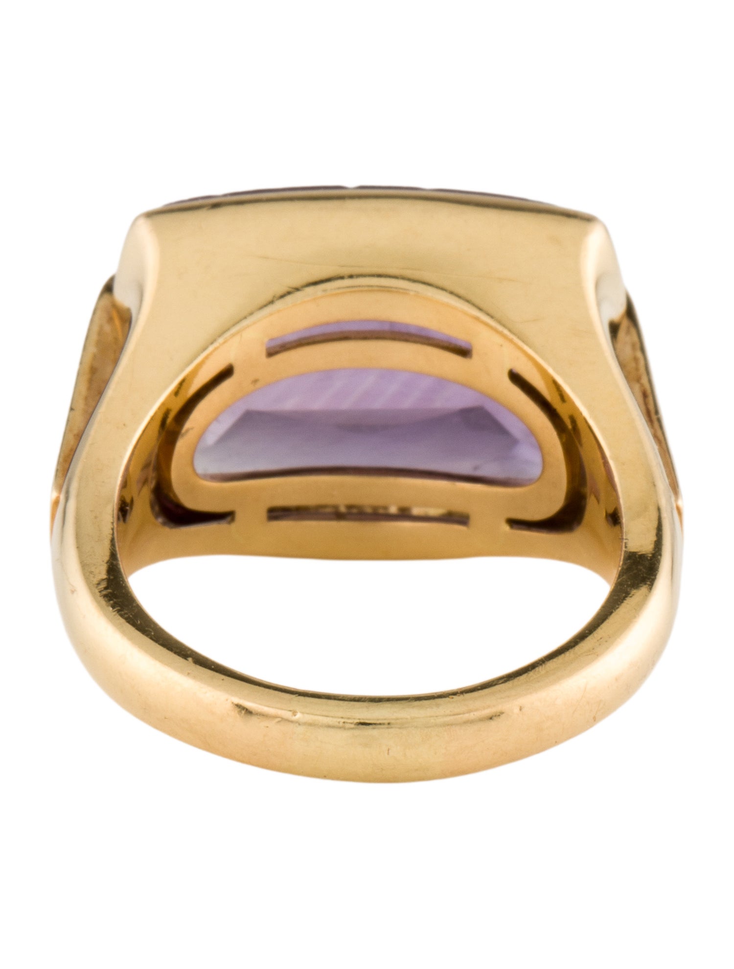 Bvlgari 18K Amethyst Metropolis Cocktail Ring