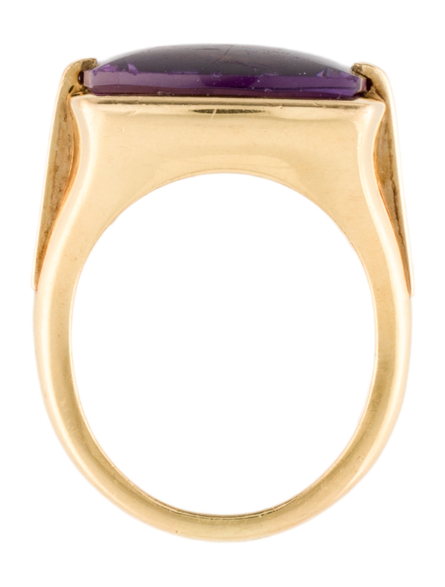 Bvlgari 18K Amethyst Metropolis Cocktail Ring