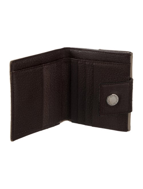 Bvlgari Leather Patterned Compact Wallet
