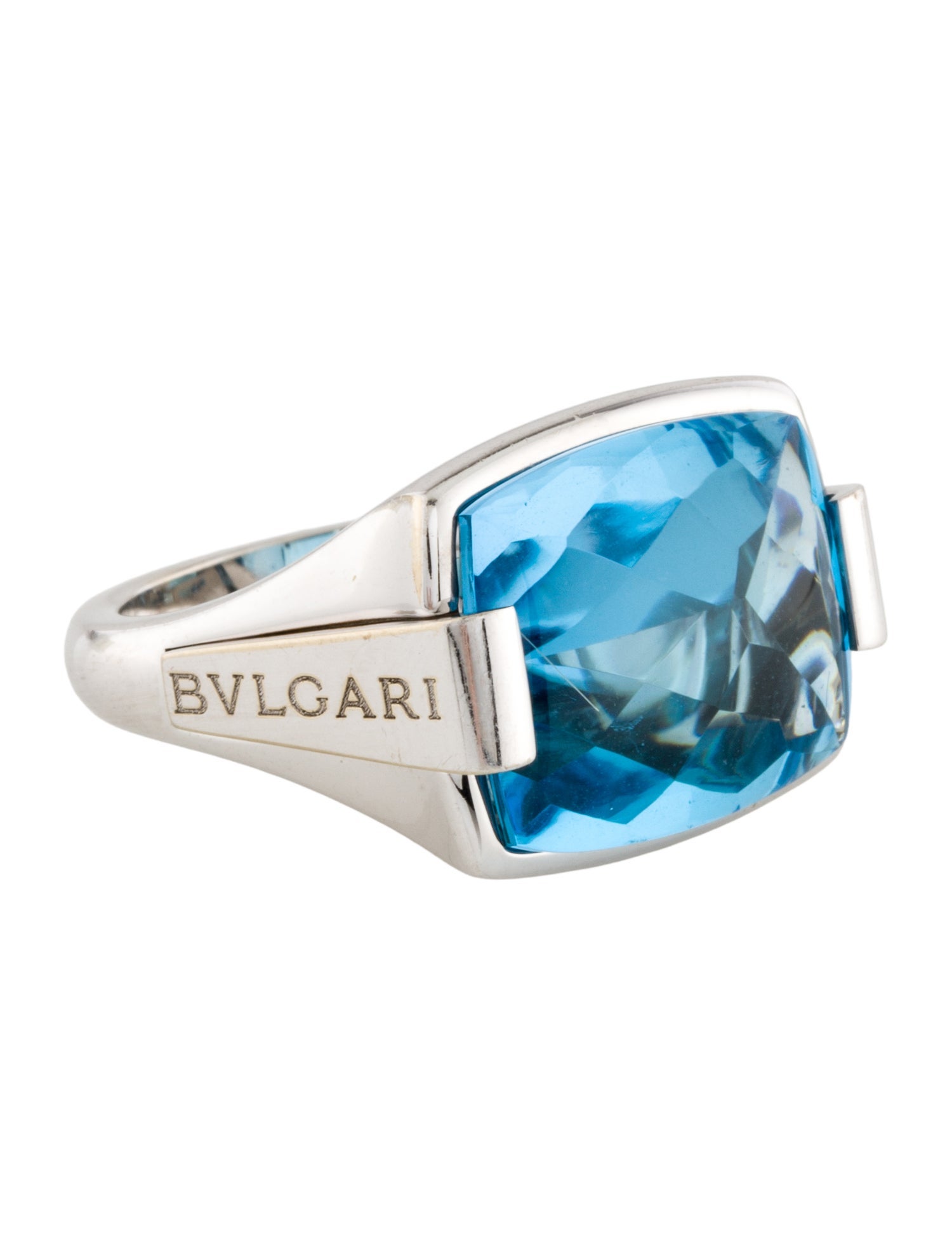 Bvlgari 18K Topaz Metropolis Cocktail Ring