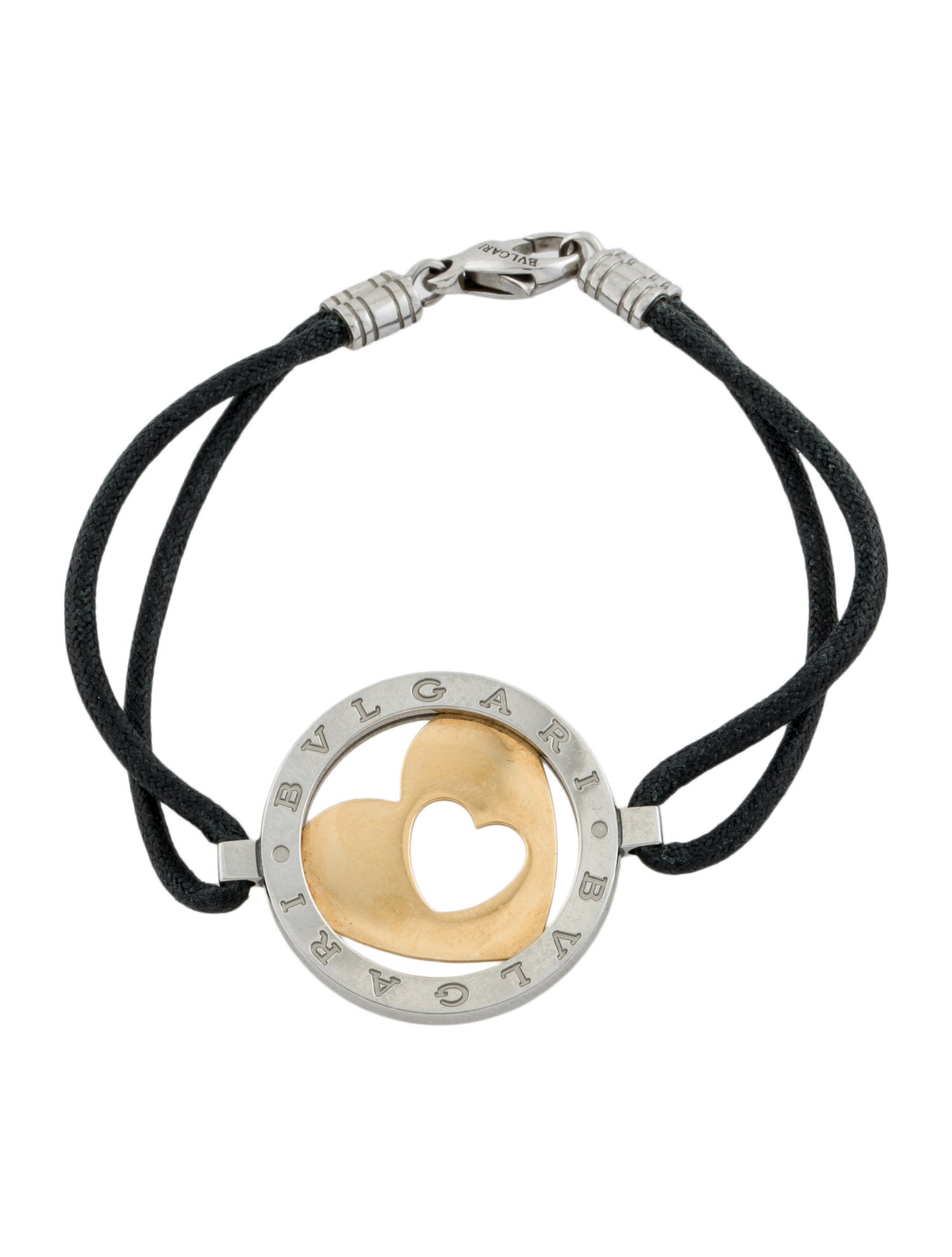 Bvlgari Two-Tone Tondo Heart Bracelet