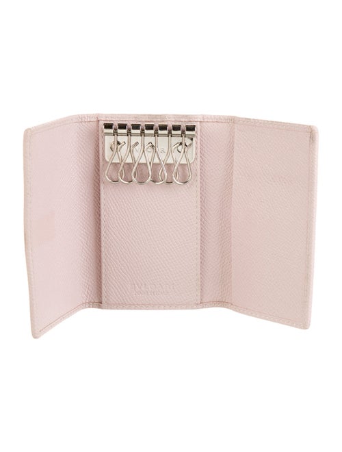 Bvlgari pink leather Bvldari keychain