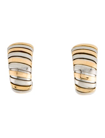 Bvlgari Two-Tone Tubogas Earrings