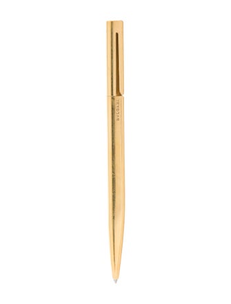 Bvlgari 18K Gold Plated Eccentrica Ballpoint Pen
