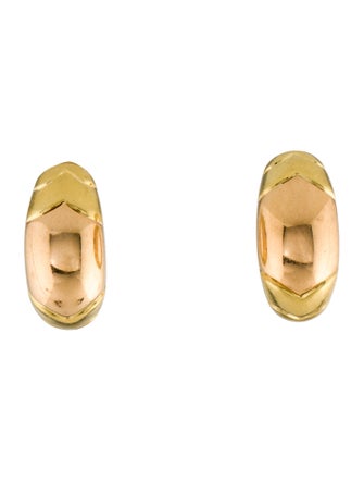 Bvlgari 18K Tronchetto Half-Hoop Earclips