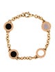 Bvlgari 18K Mother Of Pearl & Onyx Bracelet
