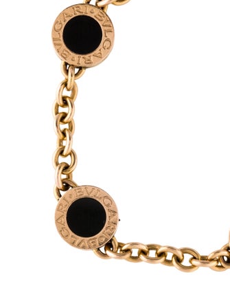 Bvlgari 18K Mother Of Pearl & Onyx Bracelet
