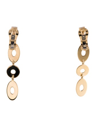 Bvlgari 18K Lucea Clip-On Drop Earrings