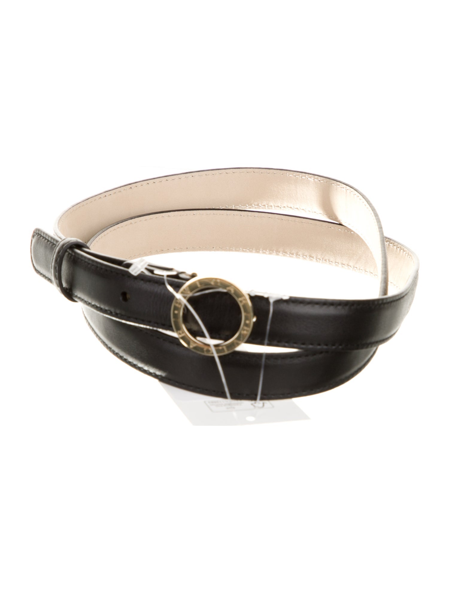 Bvlgari Skinny Leather Belt