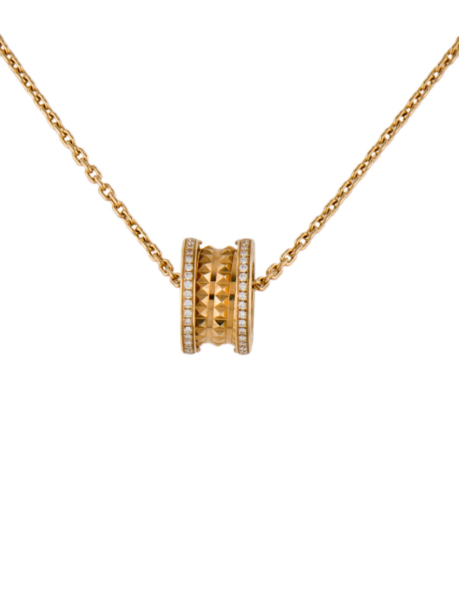Bvlgari 18K Diamond B.zero1 Rock Necklace