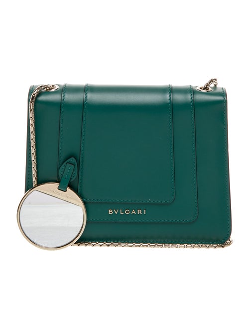 Bvlgari Leather Serpenti Forever Square Shoulder Bag Medium