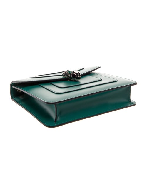 Bvlgari Leather Serpenti Forever Square Shoulder Bag Medium