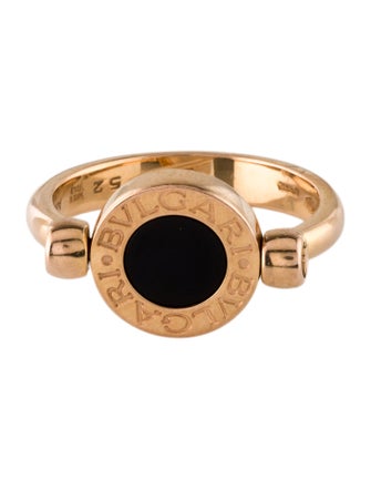 Bvlgari 18K Mother Of Pearl & Onyx Bvlgari Bvlgari Ring