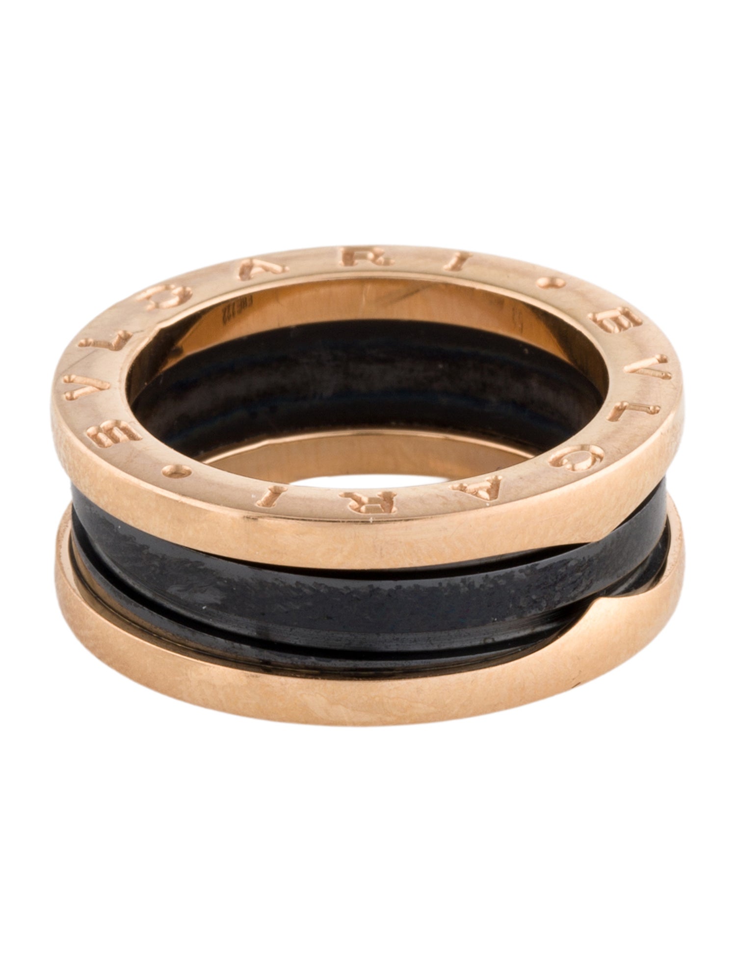 Bvlgari 18K Ceramic B.zero1 Ring