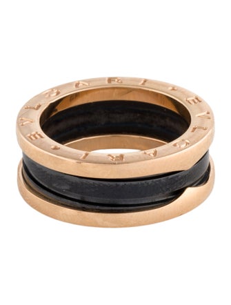 Bvlgari 18K Ceramic B.zero1 Ring