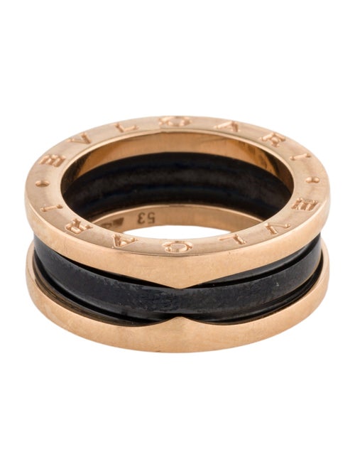 Bvlgari 18K Ceramic B.zero1 Ring