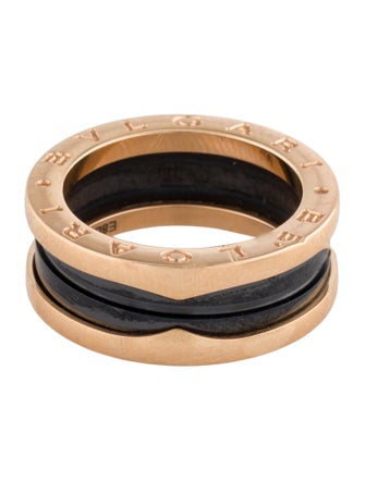 Bvlgari 18K Ceramic B.zero1 Ring