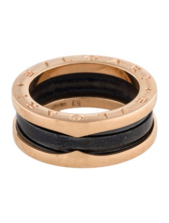 Bvlgari 18K Ceramic B.zero1 Ring