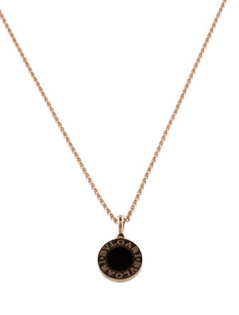 Bvlgari 18K Onyx Bvlgari Bvlgari Pendant Necklace
