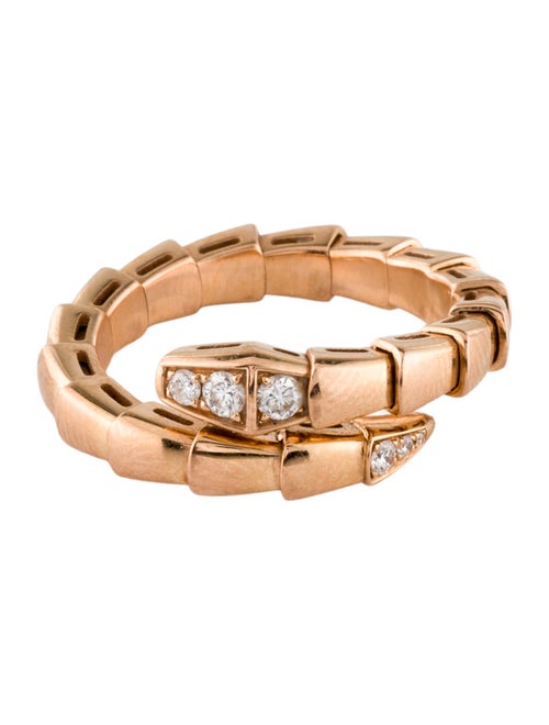 Bvlgari 18K Diamond Serpenti Viper Ring
