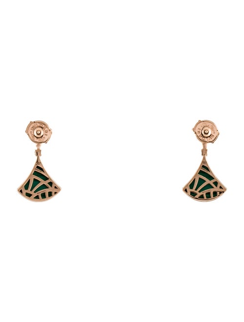 Bvlgari 18K Diamond & Malachite Divas’ Dream Earrings