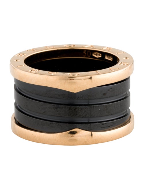 Bvlgari 18K Ceramic B.zero1 Ring