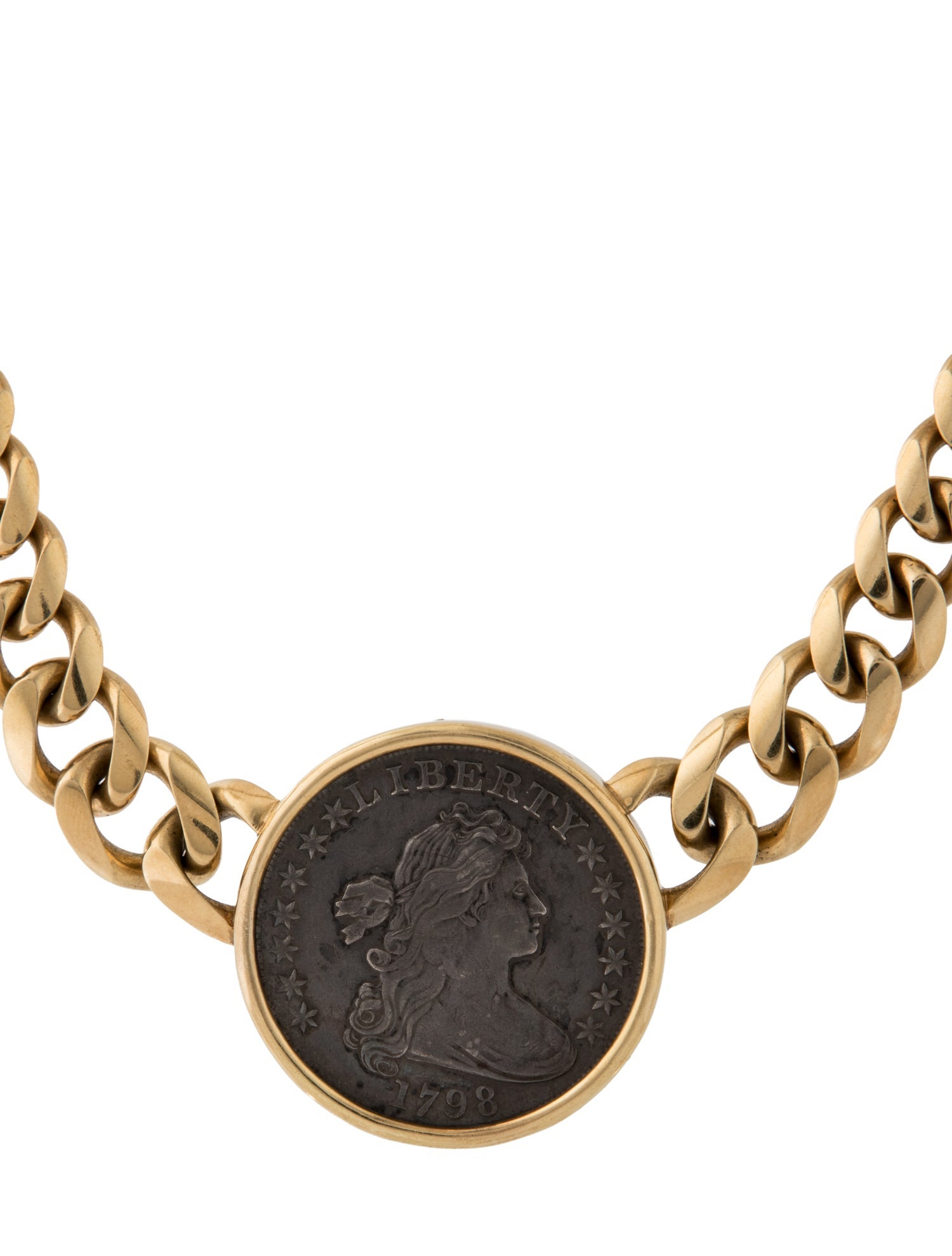 Bvlgari Vintage 18K Monete Coin Pendant Necklace