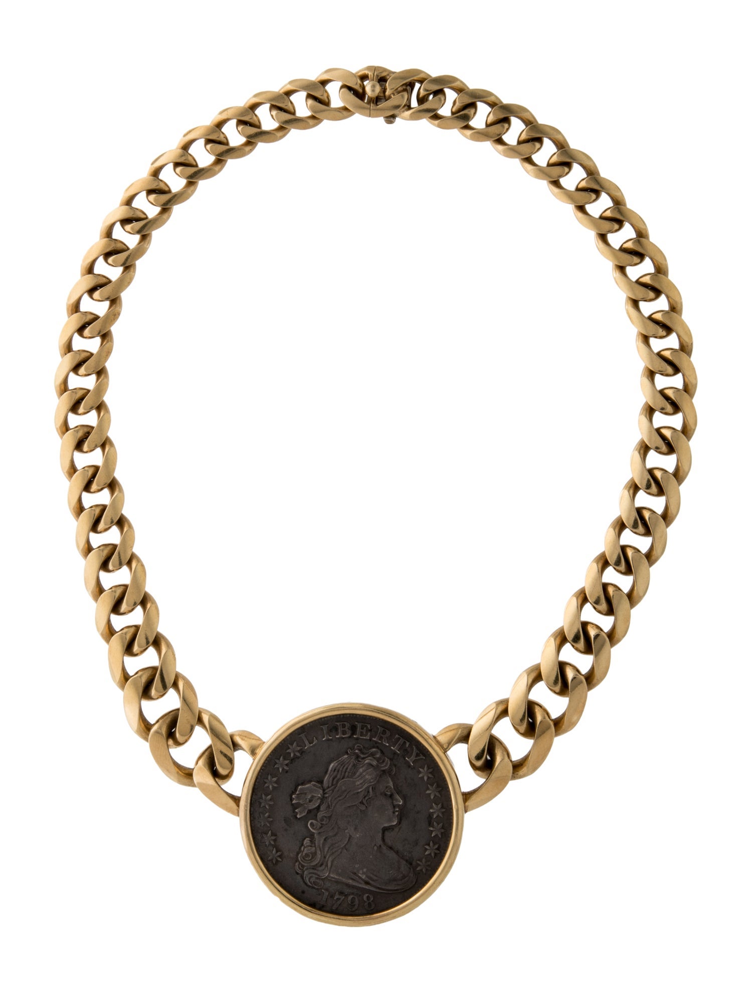 Bvlgari Vintage 18K Monete Coin Pendant Necklace