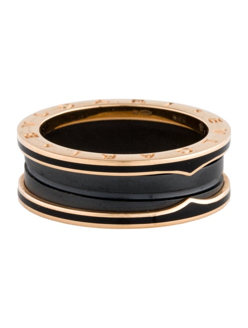Bvlgari 18K Enamel & Ceramic B.zero1 Ring