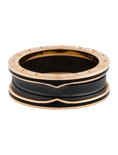 Bvlgari 18K Enamel & Ceramic B.zero1 Ring
