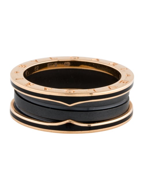 Bvlgari 18K Enamel & Ceramic B.zero1 Ring
