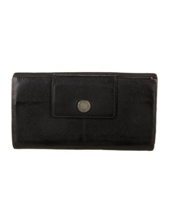 Bvlgari Leather Continental Wallet