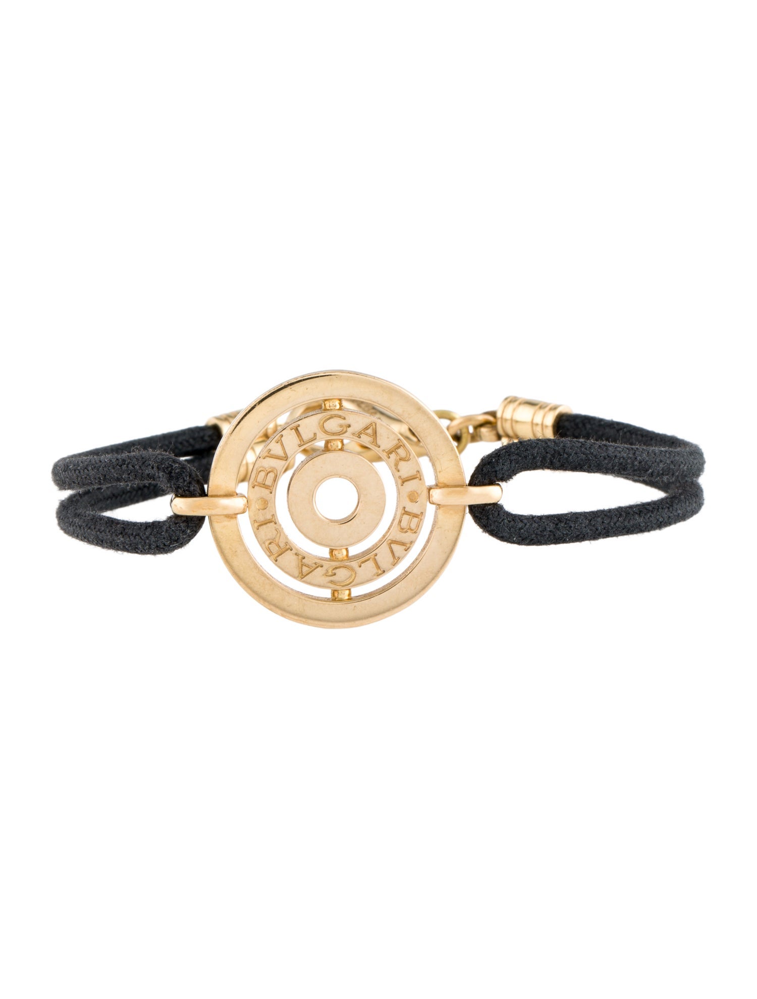 Bvlgari 18K Astrale Cerchi Station Cord Bracelet